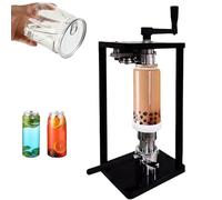 QUSYZD Selladora de latas Manual con Altura Ajustable y Rodillos de Acero Inoxidable para Uso doméstico y Comercial en la conservación de Alimentos enlatados y Bebidas.,