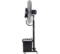QUSYZD Ventilador de Gimnasio de pie de 3 velocidades, hidropónico, humidificador de pulverización de Niebla de enfriamiento, Torre silenciosa, atomización, Ventilador oscila,