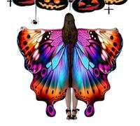 Qutalmi Alas De Mariposa para Mujer, Alas de Mariposa para Disfraces de Halloween, Accesorio para Disfraces de Fiesta de y Representaciones Escénicas