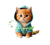 Qutalmi Ambientador De Dibujos Animados Para Coche,Ambientador De Gato Para Ventilación De Coche | Difusor de aromaterapia para coche con forma de gato encantador con olor a mar,Difusor de fragancia