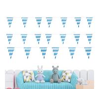 Qutalmi Banderines banderines banderines, banderas, guirnaldas de 20 unidades, guirnalda con motivos para Oktoberfest, decoración para puerta, hogar, ventana, aula, jardín, pared, fiesta, techo