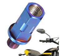 Qutalmi Perno de espejos de motocicleta, tornillo de espejo retrovisor en ciclismo,Montaje en el manillar Vista trasera Mirror M8 M10 Perno - Azustador del adaptador del espejo del soporte de soporte,