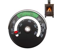 Qutalmi Termómetro de estufa de leña,Termómetro de tubo de estufa de fuego magnético | Accesorios de Chimenea para Estufas de Sobre y Estufas de Pellet