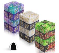 QUTHZZHY MTG - Cuentacubos mágicos, 48 unidades, Magic The Gathering, dados D6, con MTG, CCG, accesorios de juego de cartas, con bolsas de almacenamiento