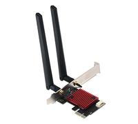 Qutsvosh 2974Mbps WIFI6 AX200 PCI-E Adaptador WiFi inalámbrico Piezas de repuesto 2.4G 5Ghz Tarjeta de red de doble banda Bluetooth 5.2 Tarjeta de red de escritorio