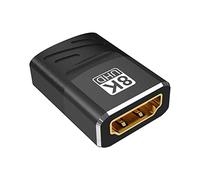 Qutsvosh Adaptador 8K Compatible con 2.1 Extensor Hembra una Hembra Compatible 8K 60Hz 4K 120Hz 48Gbps HDR Video para TV Projetor