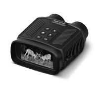 Qutsvosh Binoculares digitales infrarrojos de visión telescopio 300M 2.5K UHD 40MP 10X Óptico 8X Zoom Digital Telescopio Negro