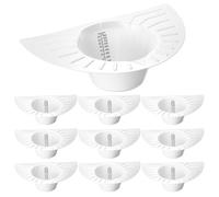 Qutsvosh Juego de 10 sombreros de recolección de orina para taburete de inodoro, kit de recogida de muestras, sombreros de inodoro, colector de orina, 30 onzas/900 cc