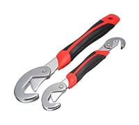 Qutsvosh Juego de 2 llaves ajustables con 2 tamaños de 215 mm, 280 mm Snap'N Grip ajustable multifunción universal rápido