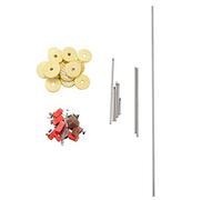 Qutsvosh Juego de 80 piezas de reparación de flauta, kit de mantenimiento de herramientas de tornillos + 16 almohadillas de sonido de agujero abierto, accesorios de bricolaje de viento de madera