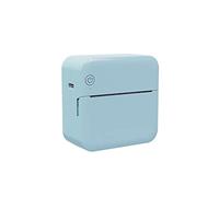 Qutsvosh Mini impresora de bolsillo para notas de cuenta, impresoras fotográficas portátiles con Bluetooth, impresora térmica de etiquetas pequeña para el hogar, color azul