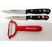 Quttin 2 Cuchillos PELADORES+PELADOR OSCILANTE Juego DE Cocina Sybarite