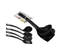Quttin 202141 Set 4 Utensilios Nylon Negro