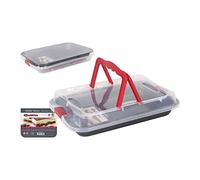 Quttin 52273 Molde Horno Cierre, 36 x 23 x 4.5 cm/0.4 mm, Aluminio