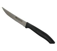 Quttin Basic -Cuchillos para bistec, 11,5 cm, mango de color negro, pack de 12