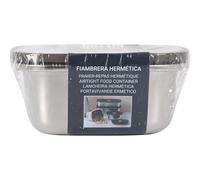 Quttin | Fiambrera Hermética Acero Inoxidable 1000ml Conservación de Alimentos - Fiambrera Hermética con Cierre Hermético y Seguro