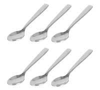Quttin - Set 6 Cucharas de Postre de Acero Inoxidable de 1,5 mm. Bordes lijados y pulidos. Pulido brillo espejo. Colección Madrid