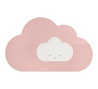 Quut - Alformbra de juegos bebe - Forma Nube - Alfombra Puzzle Infantil para bebés de Foam (EVA), Suelo Extra Acolchado para niños, Color Rosa y beige