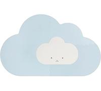 Quut - Alformbra de Juegos Bebe - Forma Nube - Alfombra Puzzle Infantil para bebés de Foam (EVA), Suelo Extra Acolchado para niños, Color Azul y Beige