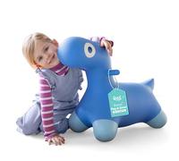 Quut - Hoppi Dino Sauteur - Juguete inflable para saltador (interior e interior), diseño de bomba incluida, regalo a partir de 18 meses (azul cósmico)