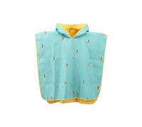 Quut Poncho de playa infantil azul plátano (barcos) - 60 x 60 cm - microfibra ultra absorbente - Secado rápido - Resistente a la arena - Ligero y compacto - Lavable a máquina a 30 °C