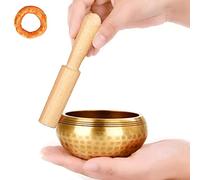quwewn Juego De Cuencos De Canto Tibetano, Cuencos De Canto para Yoga Y Meditación, Cuencos De Sonido De Meditación Hechos A Mano En Nepal,9.5cm