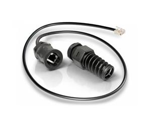 QuWireless QuRJ45 Adaptador de enchufe IP68 RJ45 para exteriores, 38 cm QRJ45-L