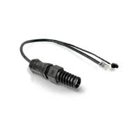 QuRJ45 Passive adapter Long, Waterproof RJ-45 socket 380mm with power plug adapter