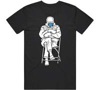 quwomu Men's Funny Bernie Sanders Cold Mood V3 T Shirt Graffiti Pullover Sweatshirts