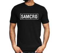 quwomu Sons Anarchy - Mens Samcro T-Shirt Black Funny T Shirts - Unisex 100% Cotton M