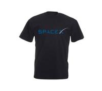 quwomu SpaceX Elon Musk Space Exploration Rocket Mars Logo T-Shirt