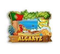 Quwsne Imán para nevera Algarve, Portugal, imán para nevera, recuerdos de viaje de ciudad, regalos turísticos, monumentos clásicos 3D, hechos a mano, decoración del hogar, 1943