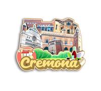 Quwsne Imán para nevera Cremona Italia, Imanes Nevera Ciudades, Recuerdos de Viaje, Regalos Turísticos, Monumentos Clásicos 3D, Hechos a Mano, Decoración del Hogar, 1152