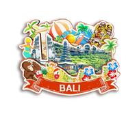 Quwsne Imán para nevera de Bali, Indonesia, imán para nevera, recuerdos de viaje de ciudad, regalos turísticos, monumentos clásicos 3D, hechos a mano, decoración del hogar, 1961