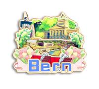 Quwsne Imán para Nevera de Berna, Suiza, Imanes Nevera Ciudades, Recuerdos de Viaje, Regalos Turísticos, Monumentos Clásicos 3D, Hechos a Mano, Decoración del Hogar, 1675