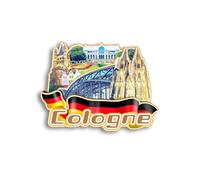 Quwsne Imán para nevera de Colonia, Alemania, Imanes Nevera Ciudades, Recuerdos de Viaje, Regalos Turísticos, Monumentos Clásicos 3D, Hechos a Mano, Decoración del Hogar - 1396