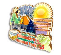 Quwsne Imán para nevera del Parque Nacional del Kilimanjaro, Tanzania, recuerdo de viaje, regalos turísticos, monumentos clásicos 3D, hechos a mano, decoración del hogar, 2969