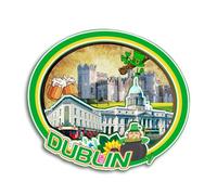 Quwsne Imán para nevera, Dublín, Irlanda, imán para nevera, recuerdos de viaje de ciudad, regalos turísticos, monumentos clásicos 3D, hechos a mano, decoración del hogar -3940