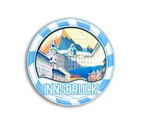 Quwsne Imán para Nevera Imanes de Innsbruck Austria, Imán para Nevera Ciudades, Recuerdos de Viaje, Regalos Turísticos, Monumentos Clásicos 3D, Hechos a Mano, Decoración del Hogar, 1500