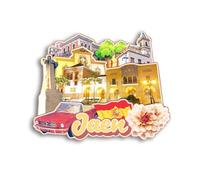 Quwsne Imán para nevera Jaen España, imán para nevera, recuerdos de viaje de ciudad, regalos turísticos, monumentos clásicos 3D, hechos a mano, decoración del hogar, 971