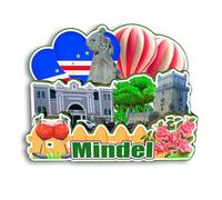 Quwsne Imán para nevera Mindel Cabo Verde, imán para nevera, recuerdos de viaje de ciudad, regalos turísticos, monumentos clásicos 3D, hechos a mano, decoración del hogar -3119