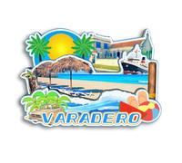 Quwsne Imán para nevera Varadero Cuba, imán para nevera, recuerdos de viaje de ciudad, regalos turísticos, monumentos clásicos 3D, hechos a mano, decoración del hogar 2137