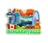 Quwsne Nevera imán Niagara Falls Canadá Nevera Imán Ciudad Viaje Recuerdos Regalos turísticos 3D Monumentos Clásicos Artesanía Artesanía Decoración del hogar-1870