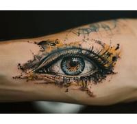 Quxaoqiao Adultos y Principiantes Diamond Painting Taladro Completo 5D DIY Arts Kits Genial Tatuado Imagen Bordado Diamante Pintura Pintura Para Decoración Pared Hogar Taladro Cuadrado 25x35cm AE2603