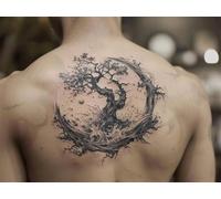 Quxaoqiao Adultos y Principiantes Diamond Painting Taladro Completo 5D DIY Arts Kits Genial Tatuado Imagen Bordado Diamante Pintura Pintura Para Decoración Pared Hogar Taladro Cuadrado 55x75cm AE2600