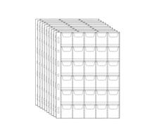 QuxetlRyz Album Monedas 10PCS Album for Coins Albums 12/20/30/42 Pocket Collection PVC Transparent Inside Pages Loose Leaf Organizer Bag(30 Grids10pcs)
