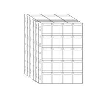 QuxetlRyz Album Monedas 10PCS Album for Coins Albums 12/20/30/42 Pocket Collection PVC Transparent Inside Pages Loose Leaf Organizer Bag(20 Grids10pcs)