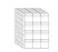 QuxetlRyz Album Monedas 10PCS Album for Coins Albums 12/20/30/42 Pocket Collection PVC Transparent Inside Pages Loose Leaf Organizer Bag(12 Grids10pcs)