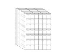 QuxetlRyz Album Monedas 10PCS Album for Coins Albums 12/20/30/42 Pocket Collection PVC Transparent Inside Pages Loose Leaf Organizer Bag(42 Grids10pcs)