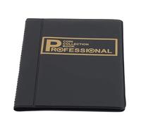 QuxetlRyz Album Monedas 120 Coins Storage Book Commemorative Coin Collection Album Holders Volume Folder Hold Multi-Color Empty(120 Black)